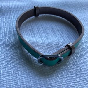 Stella & Dot Keep Single Leather Band Mint